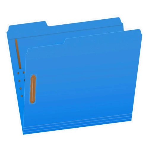 Pendaflex Fastener Folders, 2 Fasteners, Letter Size, Blue, 1/3 Cut Tabs in Left, Right, Center Positions, 50 per Box (22040GW)