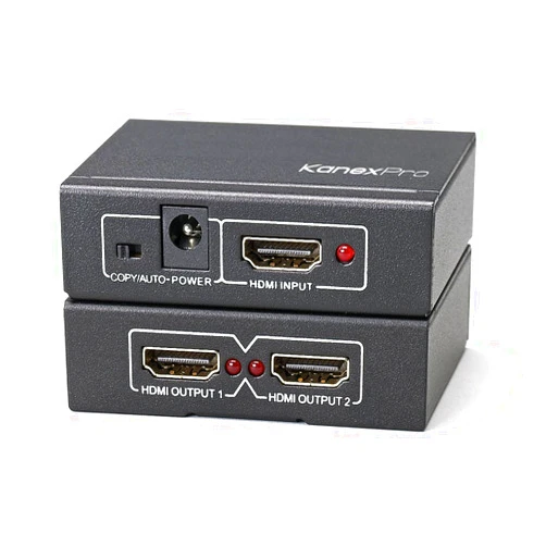 KanexPro Kanex Pro SP-HD1X24K 4K HDMI 2-Port Splitter,BLACK