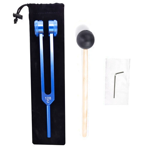 LeSage Otto 128 hz Biosonics Weighted Tuning Fork Diapason Medical 128 hertz Tuning Forks for Healing Medical Meditation Sound Therapy Instruments 128HZ