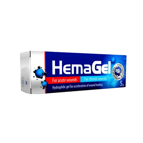 HemaGel Hydrophilic Gel for Acute & Chronic Wounds - 5g Wound Healing