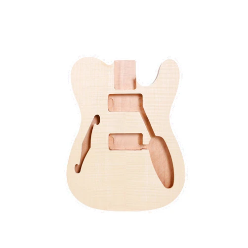 Yinfente Unfinished Guitar Body Replacement Mahogany Maple wood For Tele Style Electric guitar