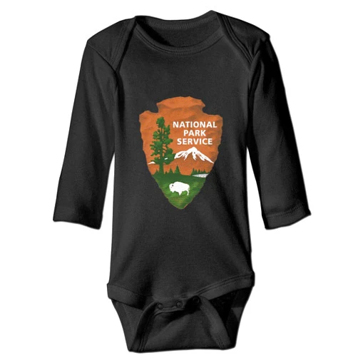 LittleHorn National Park Service Long Sleeve Baby Bodysuit Toddler Romper Onesie Unisex