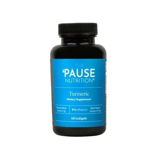 The 'Pause Life Turmeric, Supplement for Women & Men, Bone, Joint & Immune Support, Natural Herbal Formula with Black Pepper Extract & Turmeric Root, Easy to Swallow, 30 Servings, 60 Softgels
