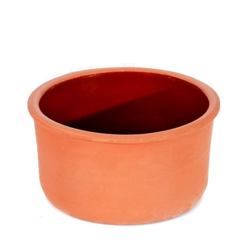 Hakan Clay Casserole Bowl for Cooking, Clay Yogurt Pot, Glazed Inside Terracotta Cookware, Earthenware Pan for Baking, Terra Cotta Bowl for Food (Small 1.05 qt)