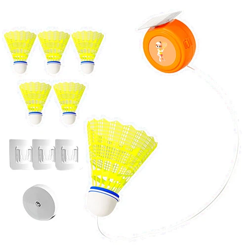 KSHSAA Badminton Rebound Trainer, Study Badminton Trainer, Badminton Single-Player Rebound Trainer, Portable Badminton Trainer, Badminton Training Device(No Rackets)