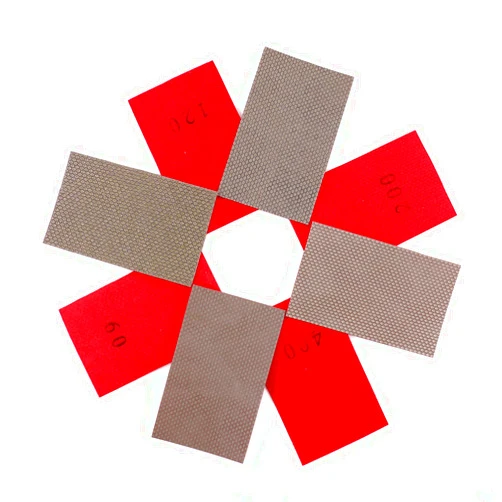 YDROWN Diamond Sand Paper electroplated Sheet for Sanding Stone Glass Ceramic Grinding Polishing Tools (4pcs)