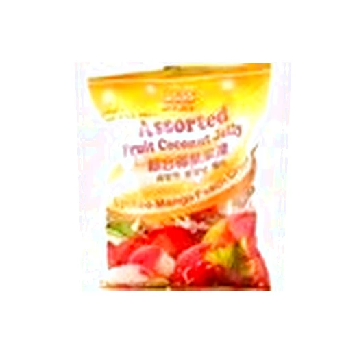 Jinjin Jin Jin - Assorted Fruit Coconut Jelly with Lychee / Mango / Peach / Grape - 14.1 oz / 400 g