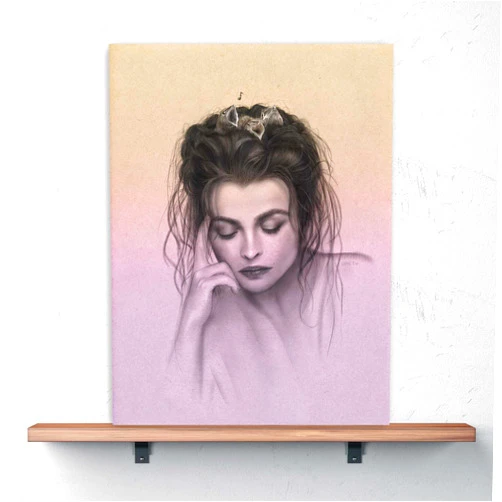 LoLo-ology Helena Bonham Carter Portrait Art Gothic Elegance
