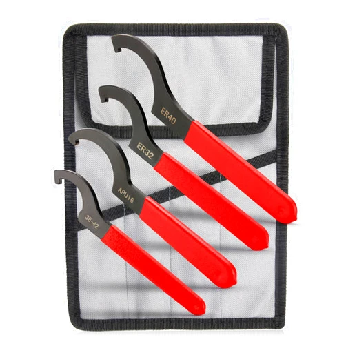 Sarakshop 4Pcs Coilover Spanner Wrench Set, Professional Sturdy Universal Adjustment Wrench, Carbon Steel, Rubber
