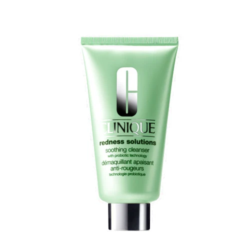 Clinique Redness Solutions Soothing Oil Free Face Cream Cleanser with Probiotic Technology | Appropriate for Skin with Rosacea, 5 Fl Oz