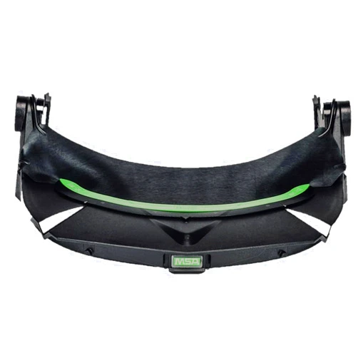 MSA 10115730 V-Gard Frame - General Purpose Applications, Fits Cap-Style Hard Hats, Black, High Density Polyethylene (HDPE), Includes Replaceable Debris Control Attachment, Durable & Reusable
