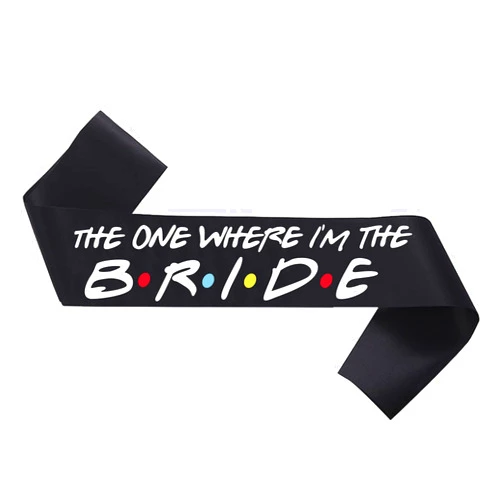 MONBISTY Bride to Be Sash, The one Where I'm The Bride ' Sash for Hens Party Wedding Decorations Party Favors Accessories Future Wifev1