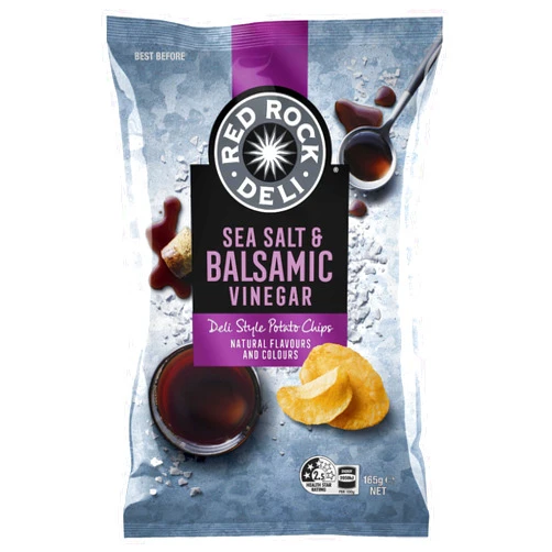 Red Rock Deli Red Rock Chip Sea Salt and Vinegar 165g