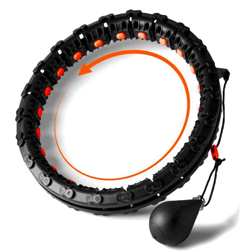 SQUATZ Exercise Hula Hoop for Adults Weight Loss - Weighted Hula Hoop for Workout - Adjustable 22 Piece Design - 47 Inch Circumference