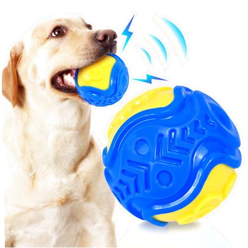 LECHONG Dog Balls, Squeaky Balls for Dogs 3” Interactive Chew Toy for Aggressive Chewers Puppy Ball Toys Relieves Anxiety and Clean Teeth, BPA Free Non-Toxic Dog Toys for Large and Small Dogs