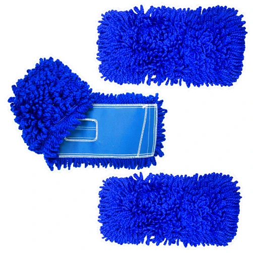 Kleen Handler 18 inch Microfiber Dust Mop | Small Washable Commercial Mop Head Replacement, Pack of 3