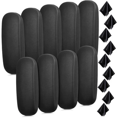 Mepase 9 Pack Black Hard Shell Eyeglasses Cases Sunglasses Case Eyeglass Case Glasses Case with Eyeglass Cloth for Men Women