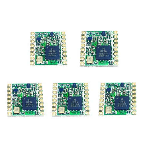 Lubeby Smart HopeRF Original sx1276 Based RF Module, LoRa1276 RFM95W RFM96W RFM98W 433Mhz 868Mhz 915Mhz Lora Ultra Long Range Transceiver (RFM95W (915MHz) * 5 PCS)