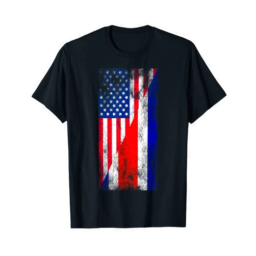 Irreverent Tees USA & Costa Rica Flag - United States of America Costa Rican T-Shirt