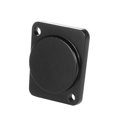 AVSSZ D-Type Module Baffle XLR speakON RCA Cable Connector Socket Plugging Plate Blind Plate, for Jumper Board Information Stage Box Cable Car 86 Panel 30PCS/Pack (D Type Module Metal Plate,Black)