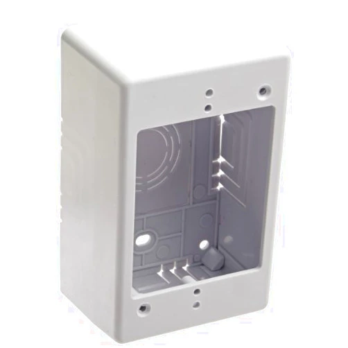 Hellermann Tyton TSRW-JB2 Single Gang Junction Box, 2 Deep, PVC, White by Hellermann Tyton