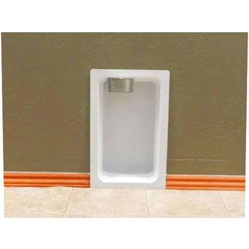 Construction Solutions Dryer Vent Box Metal White with Trim Ring for 2x4 Wall