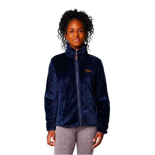 Columbia Women's Fire Side II Sherpa Full Zip, Collegiate Navy, 3X Plus