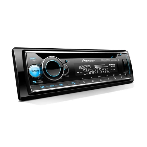 Pioneer DEH-S6220BS Touchscreen Single Din Stereo Receiver Bluetooth CD Player USB/AUX Inputs Apple Android Compatibility Hands-Free Calling