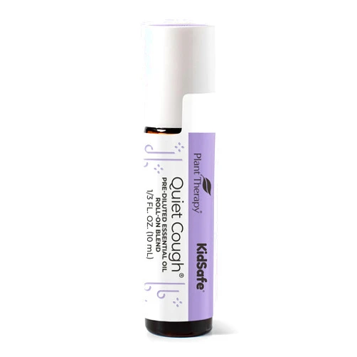 Plant Therapy Quiet Cough KidSafe Pre-Diluted Essential Oil Roll-on 10 mL (1/3 oz) 100% Pure, Therapeutic Grade