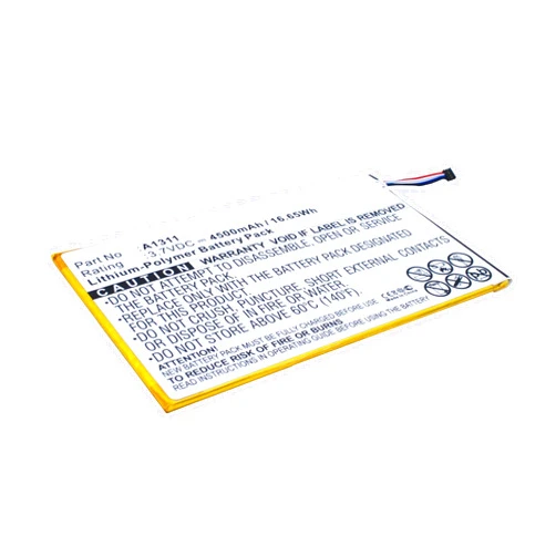 Synergy Digital Tablet Battery, Compatible with Acer A1311 Tablet, (Li-Pol, 3.7V, 4500mAh) Ultra High Capacity, Replacement for Acer A1311 Battery