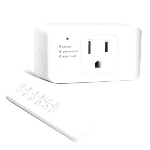 Comyan Remote Control Outlet Switch, Indoor Timer Plug, Electrical Outlet Switches, Removable Or Wall-Mounted, No Wiring Needed, 15A/1800W, 100 ft Range,2 Prong and 3 Prong Adapter for Household Appliances