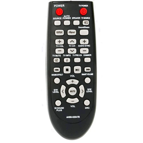 UBay AH59-02547B Remote Control Replaced for Samsung Sound Bar HW-F450 HW-F450ZA HW-FM45 HW-FM45C PS-WF450 HWF450 HWF450ZA HWFM45 HWFM45C PSWF450 AH6802644D00 HW-F450/ZA AH68-02644D-00