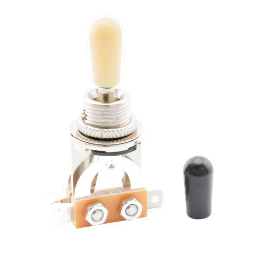 Musiclily Metric 3 Way Short Straight Guitar Toggle Switch Pickup Selector for Epiphone LP Les Paul Electric Guitar, Cream Tip