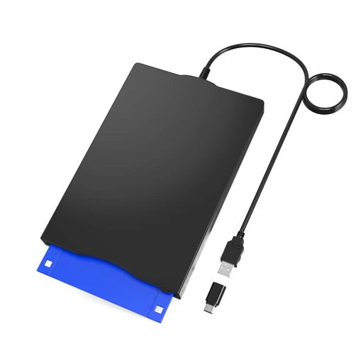 YEY Floppy Disk Reader External Floppy Disk Reader USB 3.5-inch USB Floppy Disk Reader 1.44 MB FDD Portable Floppy Disk for PC Laptops Windows/XP/7/8/10/11 Plug and Play