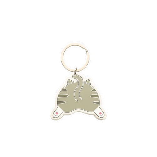 Pearhead Cat Butt Keychain, Cat Owner Keychain, Pet Gear Cat Accessory, Pet Owner Accessory Multi