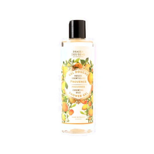 Panier des Sens – Provence Shower Gel – Foaming Citrus Body Wash Women & Men - Moisturizing Body Soap with Shea Oil - 96% Natural Ingredients Body Care - Vegan Liquid Body Wash - 8,45 floz
