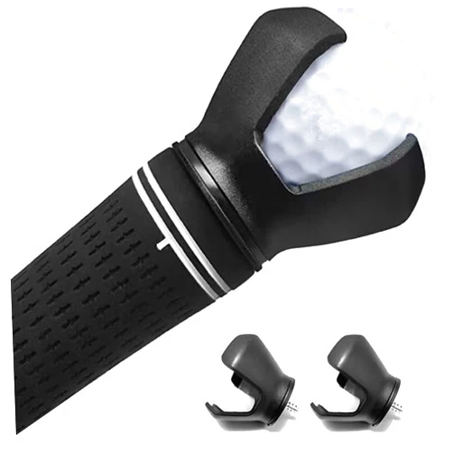 MAZEL 2 Pcs Ball Grabber Golf Ball Pick Up Retriever Claw Sucker Tool Fit Golf Clubs