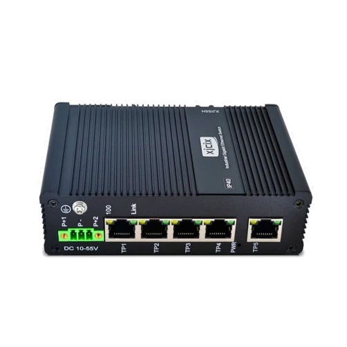 XJCIX Industrial Ethernet Switch 5 Port 10/100Mbps RJ45 Unmanaged DIN Rail Gigabit Industrial Switch