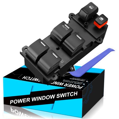 YZHIDIANF 35750SWAK01 Window Switch Driver Side for:-Honda CR-V 2007 2008 2009 2010 2011 Power Master Window Switch Window Motor Driver Side Replace OE# 35750-SWA-K01 (Front Left Side)