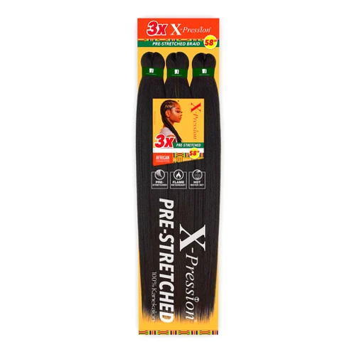 Sensationnel Braids XPRESSION 3X Pre-Stretched Braid 58