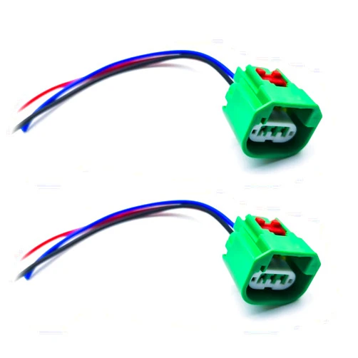 Leezhen 2pcs Headlight Connector Wiring Harness Replace 68064997AA Compatible with Dodge Chrysler Jeep Headlight DRL Parking Light H13 9008