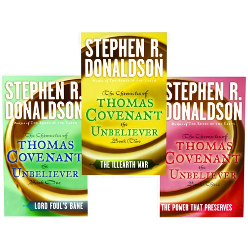 By Stephen R. Donaldson (Author) The Chronicles of Thomas Covenant The Unbeliever Series (3 Vol. Set; Lord Foul's Bane; The Illearth War; the Power That Preserves)