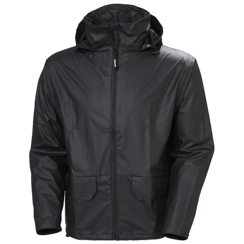 Helly-Hansen Workwear Voss Waterproof Mens Rain Jacket Featuring Full Stretch Fabric and Adjustable Hood