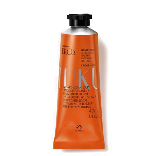 natura - Ekos Tukumã Hand Cream - Moisturize & Improve Skin Texture - Boost Natural Hyaluronic Acid - Anti-Signs - Vegan Skin Care - Brazilian Beauty Secrets - Self Care & Body Care - 1.41oz (40g)