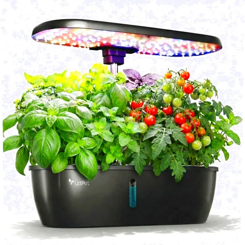 LETPOT Hydroponics Growing System, 12 Pods Indoor Herb Garden Kit with 24W LED Grow Light, 5.5L Water Tank & 16