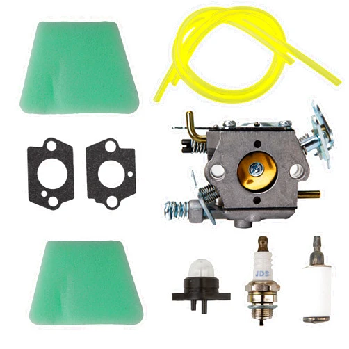 BuleVina Carburetor Carb for Craftsman 42cc Chainsaw 2.6 CID / 42CC Engine 18-in.bar Chain Saw Parts Gasoline Air Filter Gasket Replaces 545081885 530069703 C1Q-W8 C1Q-W14 WT 89 891 WT324 1950 2050 2150