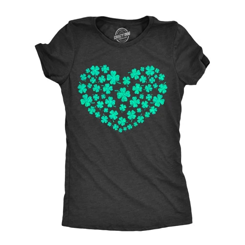 Crazy Dog T-Shirts Womens Funny St Patricks Day T Shirts for Girls Cute Tees for Saint Patricks Day