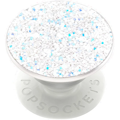 PopSockets ​​​​PopSockets Phone Grip with Expanding Kickstand, Adhesive Grip - Sparkle Snow White,Water proof