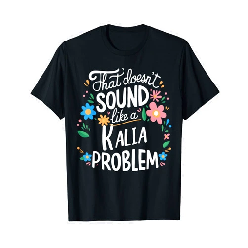 Retro Gift For Women Gift For Kalia Kalia Personalized Cute Girls Kalia Name T-Shirt