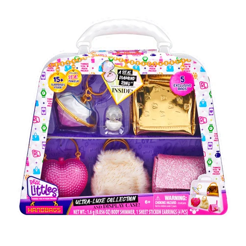 REAL LITTLES | Collectible Micro Handbag Collection | 5 Exclusive Bags | Plus 17 Beauty Surprises Inside!, Multicolor (25266)